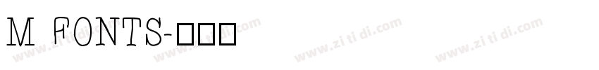 M FONTS字体转换